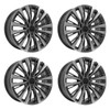 Set 4 22" OE Wheels CA93 Gunmetal with Polished Face 22x9 Wheels 6x5.5 Rims 28mm