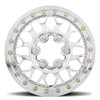Set 4 15" Vision ATV 346 Storm Polished 15x6 Wheels 6x5.5 50.6mm Beadlock Rims