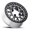 15" Vision ATV 346 Storm Gloss Black Milled Spoke 15x6 Wheel 4x156 50.6mm Rim
