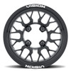 15" Vision ATV 346 Storm Gloss Black Milled Spoke 15x10 Wheel 4x136 0mm Rim