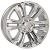 Set 4 22" OE Wheels CV44 Chrome 22x9 Wheel 6x5.5 Rim 24mm For Chevy GMC Cadillac