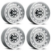 Set 4 22" Vision 54 Cheyenne Silver Machined Lip 22x9 Wheels 8x6.5 (8x165.1) 12mm Rims