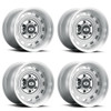 Set 4 20" Vision American Muscle 54 Silver Machined Lip 20x10 Wheels 6x5.5 -25mm