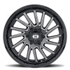20" Vision 306 Rapier Gloss Black Milled Spoke 20x9 Wheel 6x5.5 -12mm Lifted Rim