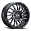 Set 4 20" Vision 306 Rapier Gloss Black Milled Spoke 20x12 Wheels 6x5.5 -51mm