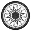 KMC KM542 Impact 17x8 5x4.5 Satin Black Machined Wheel 17" 35mm Rim