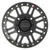 KMC Powersports Ks250 Cage Beadlock 15x6 4x137 Satin Black Black Wheel 15" 38mm