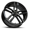19" Vision 475 Clutch Gloss Black Machined Face 19x8.5 Wheel 5x120 35mm Rim