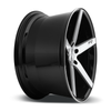 20" Niche M124 Milan 20x8.5 5x112 Gloss Black Brushed Wheel 34mm Rim