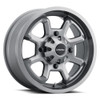 Set 4 12" Vision ATV 415 Bomb Gunmetal 12x7 Wheels 4x156 2.5mm Rims