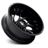 Fuel 1PC D741 Runner 22x8.25 8x210 Gloss Black Milled Wheel 22" -220mm Rim