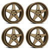 Set 4 20" Katana Wheels KR03 20x8.5 5x108 40mm Matte Bronze Racing Rims