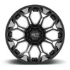 20" Moto Metal MO808 Sniper 20x10 5x5 5x5.5 Gloss Black Milled Wheel -18mm Rim