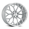 Set 4 19" Dolce Performance Pista 19x8.5 5x4.5 35mm Gloss Silver Machined Wheels