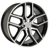 20" OE Wheels FR73 Black Machined 20x9 Wheel 5x4.5 44mm For Ford Explorer Rim