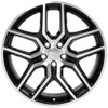 20" OE Wheels FR73 Black Machined 20x9 Wheel 5x4.5 44mm For Ford Explorer Rim