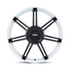 Set 4 Rotiform  Fra 22x12 5x130 Gloss White Matte Black Spokes Wheels 22" 60mm