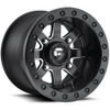 14x7 4x137 Matte Black Milled Wheel Fuel UTV D938 Maverick Beadlock Rim 38mm