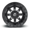 14x7 4x137 Matte Black Milled Wheel Fuel UTV D938 Maverick Beadlock Rim 38mm