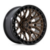 Set 4 20" Fuel FC869 Sigma Matte Bronze W/ Matte Black Lip 20x9 Wheels 5x5 1mm