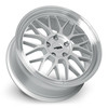 Set 4 18" Katana Wheels KR06 18x8 5x100 40mm Glossy Silver Machine Lip Rims