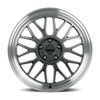 Set 4 18" Katana Wheels KR06 18x8 5x100 40mm Glossy Gunmetal Machine Lip Rims
