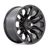 Fuel 1PC D804 Flame 22x10 6x5.5 Blackout Wheel 22" -18mm Rim