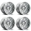 Set 4 20" Vision 306 Rapier Chrome 20x10 Wheels 6x5.5 -25mm Lifted Truck Rims