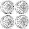 Set 4 22" Cavallo CLV-34 Nano Chrome 22x9.5 Wheels 5x115 5x120 15mm Rims