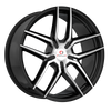 Set 4 22" Cavallo CLV-55 Gloss Black & Machined 22x9.5 Wheels 6x135 6x5.5 25mm