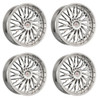 Set 4 18" Cavallo CLV-43 Nano Chrome 18x8 Wheels 5x100 5x4.5 35mm Rims