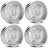 Set 4 22" Cavallo CLV-41 Nano Chrome 22x8.5 Wheels 5x112 5x4.5 38mm Luxury Rims