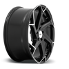 Niche 1PC M255 Flash 20x10.5 5x4.5 Gloss Black Brushed Wheel 20" 40mm Rim
