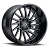 22" Vision 306 Rapier Gloss Black Milled Spoke 22x10 Wheel 6x135 -19mm Rim