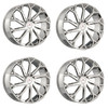 Set 4 18" Cavallo CLV-51 Nano Chrome 18x8 Wheels 5x100 5x4.5 35mm Rims