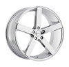 Set 4 18" Cavallo CLV-5 Nano Chrome 18x8 Wheels 5x4.5 35mm Luxury Car SUV Rims