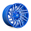 20" Fuel 1PC D774 Typhoon 20x10 Anodized Blue Milled 8x170 Wheel -18mm Truck Rim