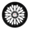 22" Cavallo CLV-42 Gloss Black & Machined 22x8.5 Wheel 5x4.5 5x120 38mm Rim