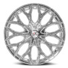22" Cavallo CLV-37 Nano Chrome 22x8.5 Wheel 5x4.5 5x120 38mm Rim