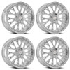 Set 4 22" Cavallo CLV-33 Nano Chrome 22x8.5 Wheels 5x112 5x4.5 38mm Rims