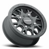 Set 4 15" Vision ATV GV8 Invader Satin Black 15x6 Wheels 4x136 38mm Rims