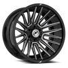 Set 4 18" XF Off-Road XF-234 Gloss Black & Milled 18x9 Wheels 5x5 5x5.5 0mm Rims