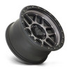 KMC KM544 Mesa 20x9 5x5.0 Satin Black With Gray Tint Wheel 20" 0mm Rim
