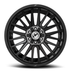 Set 4 17" XF Off-Road XF-234 Gloss Black & Brushed DDT 17x9 Wheels 5x5 5x5.5 0mm