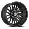Set 4 20" XF Off-Road XF-234 Black & Brushed DDT 20x10 Wheels 5x5 5x5.5 -24mm