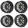 Set 4 20" XF Off-Road XF-232 Black & Bronze Machined DDT 20x9 5x5 5x5.5 12mm Rim