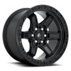 Fuel 1PC D697 Kicker 17x9 6x4.5 Matte Black Wheel 17" 12mm Rim