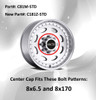 Vision 81A Heavy Hauler C81M-STD C181Z-STD Chrome Wheel Center Cap 8x6.5 8x170