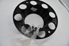 Vision 81 Heavy Hauler C81MMB-OPEN Matte Black Wheel Center Cap Fits 8x6.5 8x170