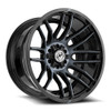 Set 4 20" XF Off-Road XF-232 Black Machined Titanium DDT 20x9 5x5 5x5.5 12mm Rim